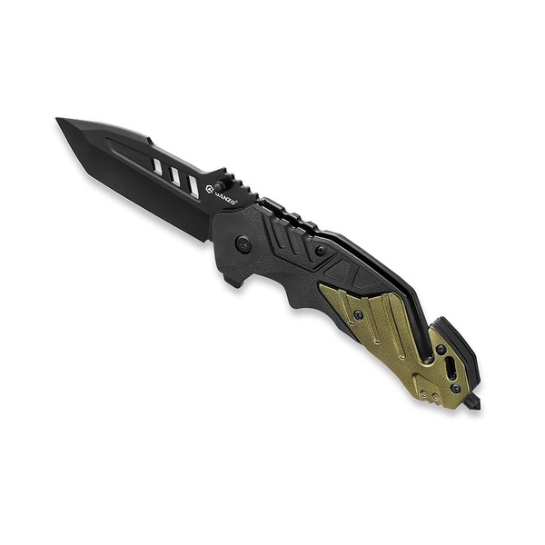Нож складной Ganzo G629 черный/оливковый