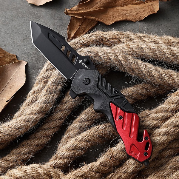 Нож складной Ganzo G629 черный/красный