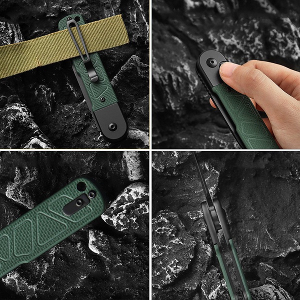 Нож Ganzo G767PT (сталь 9CR14 PVD) зеленый