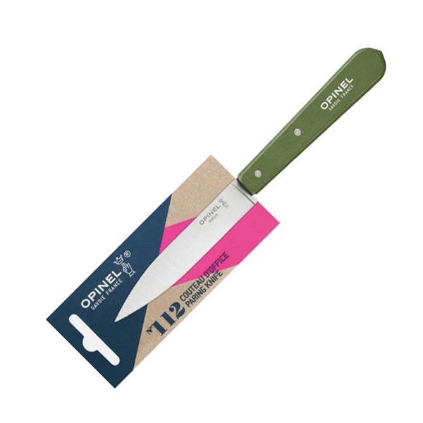 Нож столовый Opinel №112 (блистер) темно-зеленый
