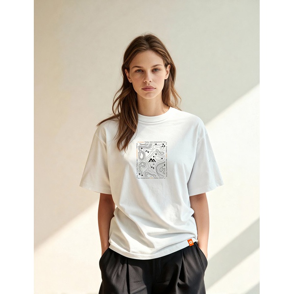 Футболка Alexika Координаты белый