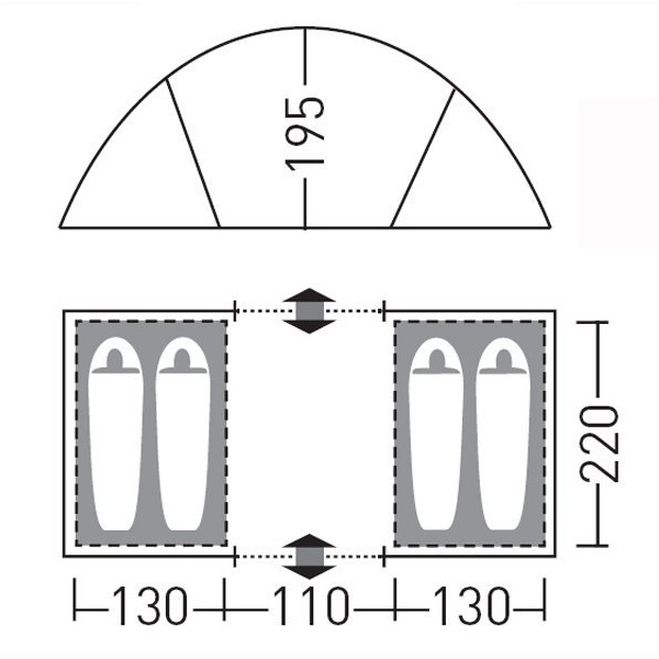 Палатка Greenell Виржиния 4 v.2