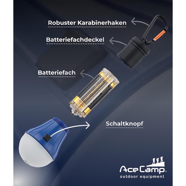 Фонарик-лампочка AceCamp LED Tent Lamp Blue