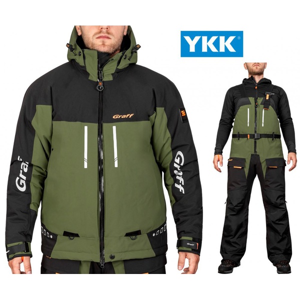 Костюм Graff 215-О-В-7/1 (поплавок -15) чёрно-оливковый