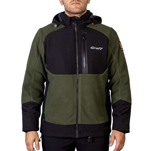 Куртка Graff 562-WS (флисовая, водонепронецаемая) оливковый