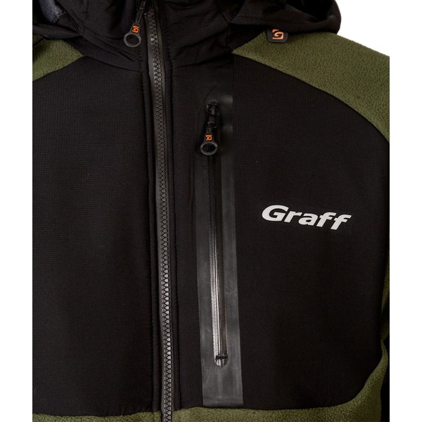 Куртка Graff 562-WS (флисовая, водонепронецаемая) оливковый