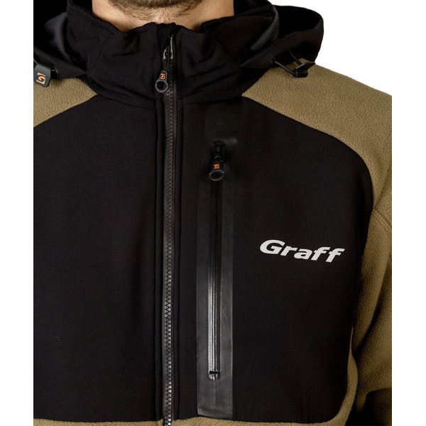 Куртка Graff 562-WS-13 (флисовая, водонепронецаемая) коричневый