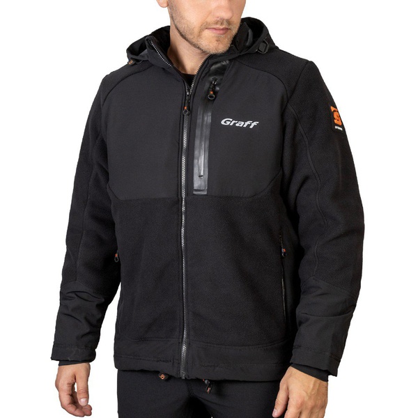 Куртка Graff 562-WS-1 (флисовая, водонепронецаемая) чёрный