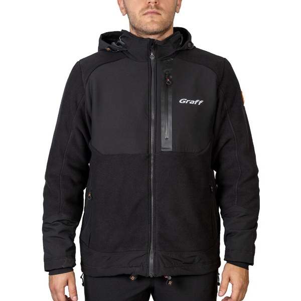Куртка Graff 562-WS-1 (флисовая, водонепронецаемая) чёрный