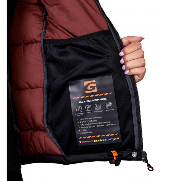 Жилет женский Graff 445-O-2-D Primaloft графит