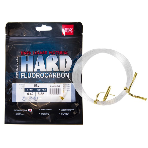 Леска Lucky John Fluorocarbon Hard Ø 0.42 мм / 15 м