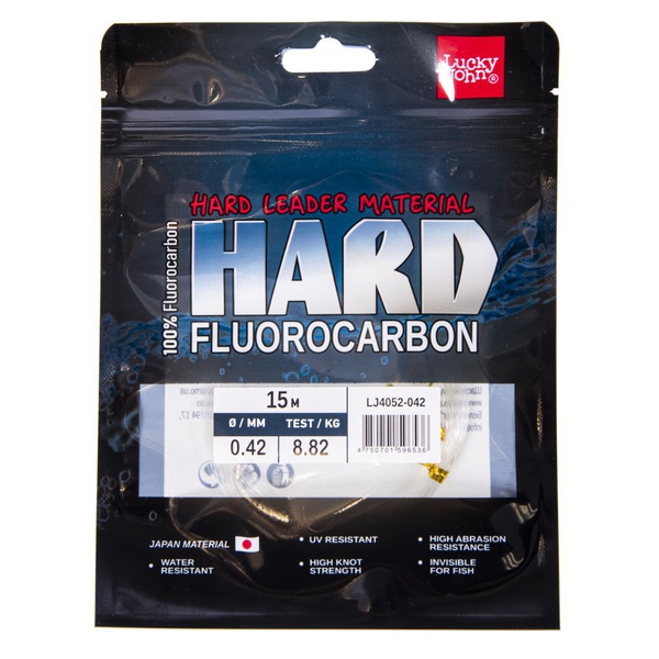 Леска Lucky John Fluorocarbon Hard Ø 0.42 мм / 15 м