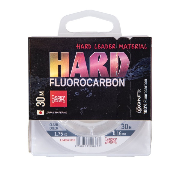 Леска Lucky John Fluorocarbon Hard Ø 0.16 мм / 30 м