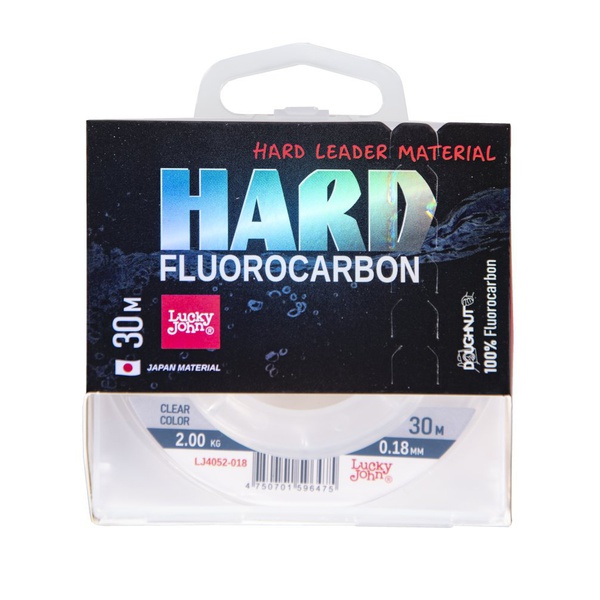 Леска Lucky John Fluorocarbon Hard Ø 0.18 мм / 30 м