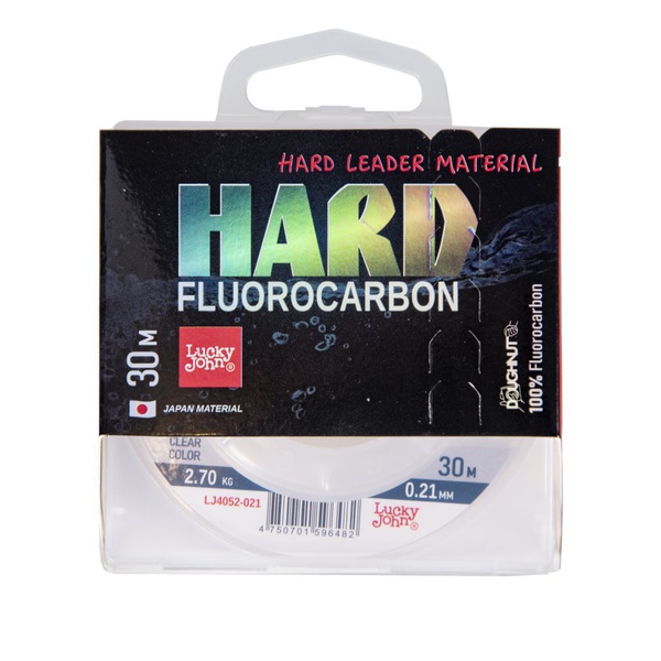 Леска Lucky John Fluorocarbon Hard Ø 0.21 мм / 30 м