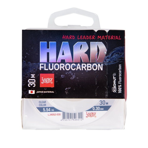 Леска Lucky John Fluorocarbon Hard Ø 0.30 мм / 30 м