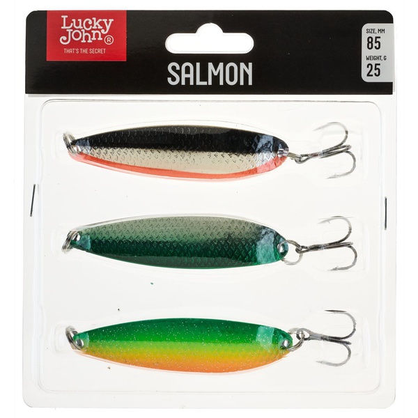 Набор колеблющихся блесен Lucky John Sea Trout (№ 002/004/008) 85 мм / 25 г