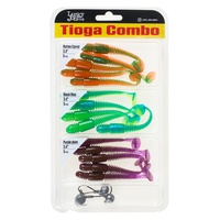 Набор виброхвостов Lucky John Pro Series Tioga MIX 3 (8.64 см / 15 шт)