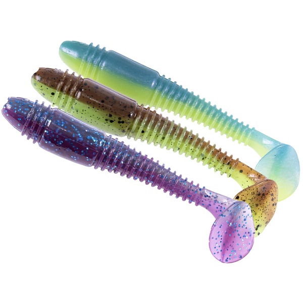 Виброхвосты съедобные Lucky John Pro Series Tioga Fat (14.7см) 3 шт MIX 2