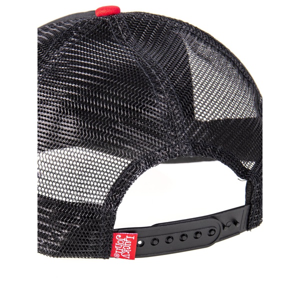 Бейсболка Lucky John BLM черный/красный