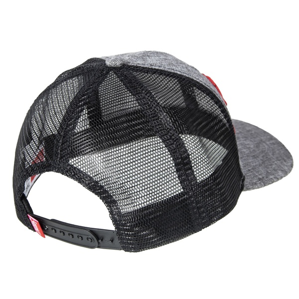 Бейсболка Lucky John GRM (сетка) красный логотип