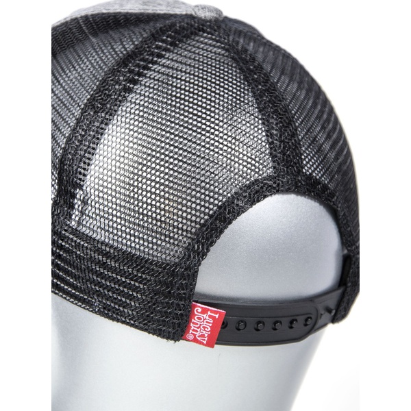 Бейсболка Lucky John GRM (сетка) красный логотип