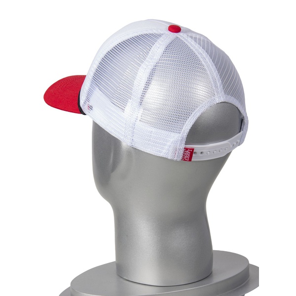 Бейсболка Lucky John WHM белый/красный