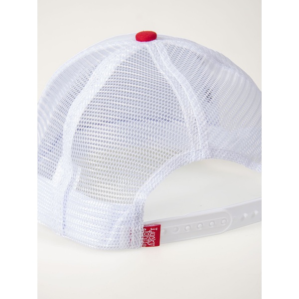 Бейсболка Lucky John WHM белый/красный