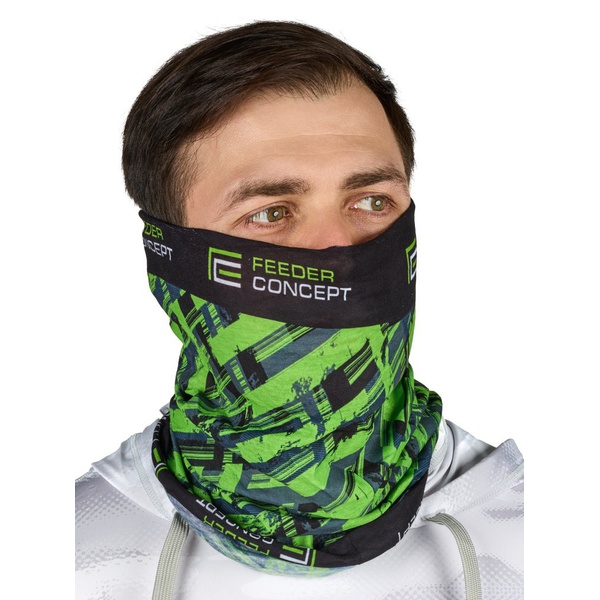 Шарф-бандана Feeder Concept Bandana (Coolmax) черный/зеленый