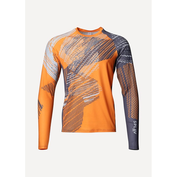 Футболка Сплав Forrest L/S серо-оранжевый