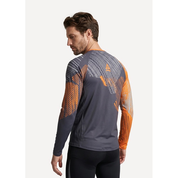 Футболка Сплав Forrest L/S серо-оранжевый