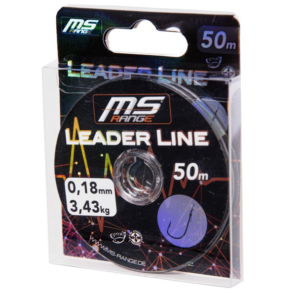 Леска моно MS Range Leader Line Clear (50 м) 0.18 мм