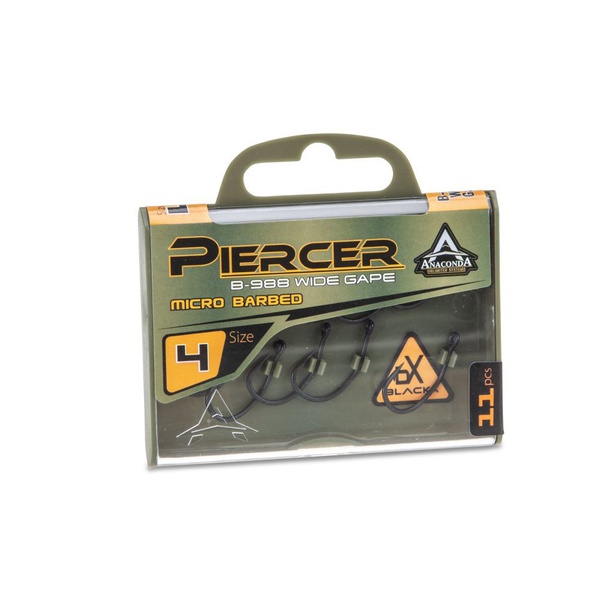 Крючки Anakonda Piercer Angle Wide Gape MB сер. B-988 (11 шт) р-р 004
