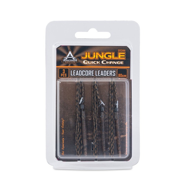 Поводки карповые Anakonda QC Jungle Brown (80 см / 3шт) тест 22,7 кг
