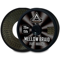 Шок-лидер Anakonda Fast Sinking Mellow Braid (20 м) тест 6.8 кг