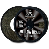 Шок-лидер Anakonda Fast Sinking Mellow Braid (20 м) тест 11.3 кг