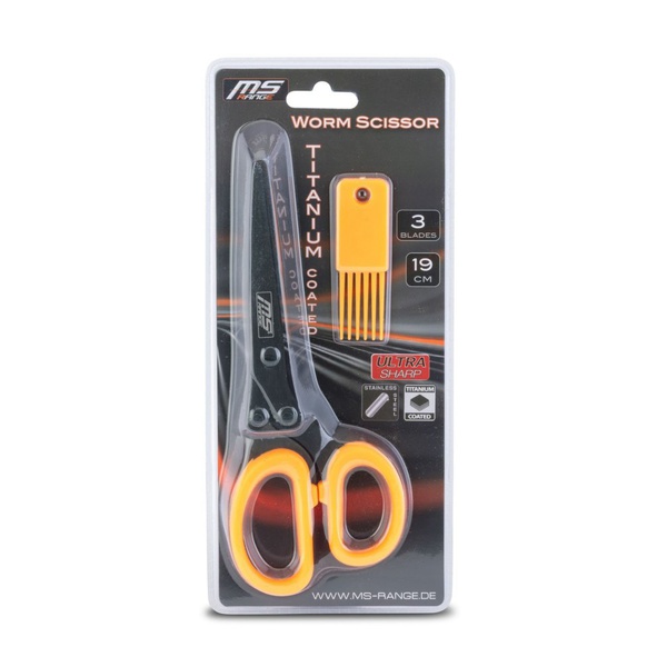 Ножницы для резки червя MS Range Titanium Worm Scissor (19 см)