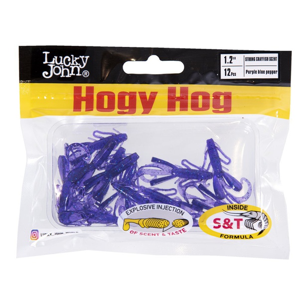 Твистеры съедобные Lucky John Pro Series Hogy Hog (3,05 см/ 12 шт) S66