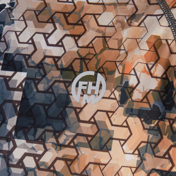 Футболка FHM Mark Evo V3 принт серо-оранжевый/серый