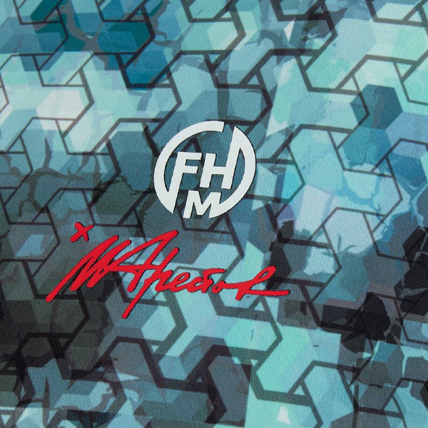 Футболка FHM Mark Hoodie V3 принт мятный/мятный