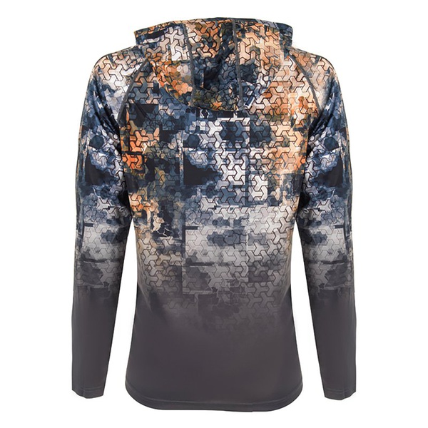Футболка FHM Mark Hoodie V3 принт серо-оранжевый/серый