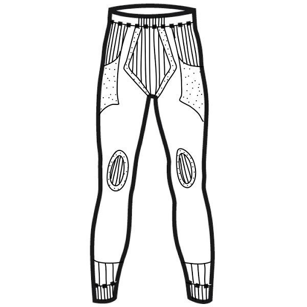 Термоштаны женские Lasting Aura белый