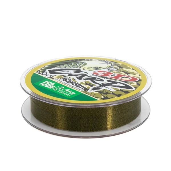 Леска Namazu 3D Carp (3D Camo, L-150 м) d-0,16 мм / 2,4 кг
