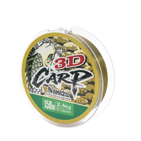 Леска Namazu 3D Carp (3D Camo, L-150 м) d-0,16 мм / 2,4 кг