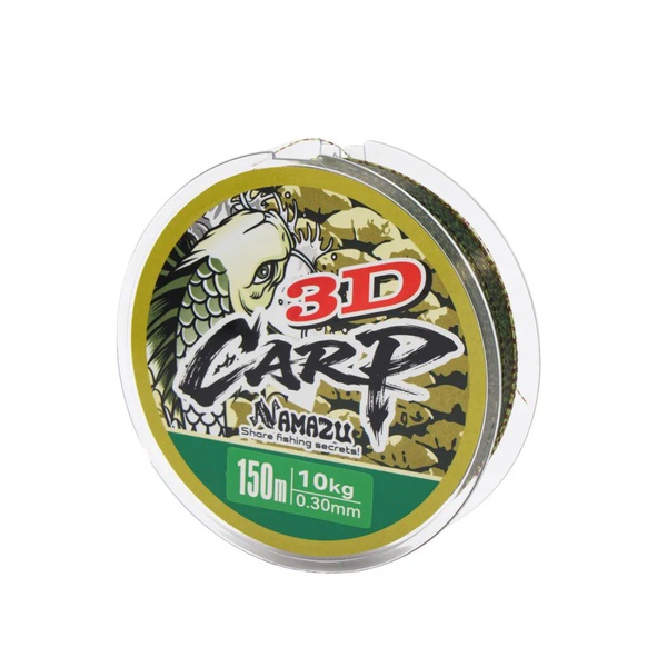 Леска Namazu 3D Carp (3D Camo, L-150 м) d-0,30 мм / 7,3 кг