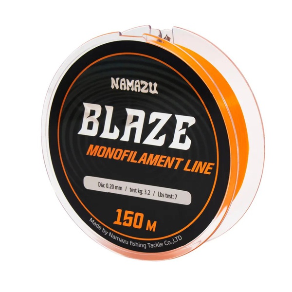 Леска Namazu Blaze (оранжевая, L-150 м) d-0,20 мм / 3,2 кг