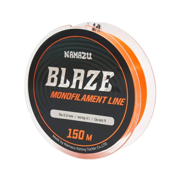 Леска Namazu Blaze (оранжевая, L-150 м) d-0,23 мм / 4,1 кг