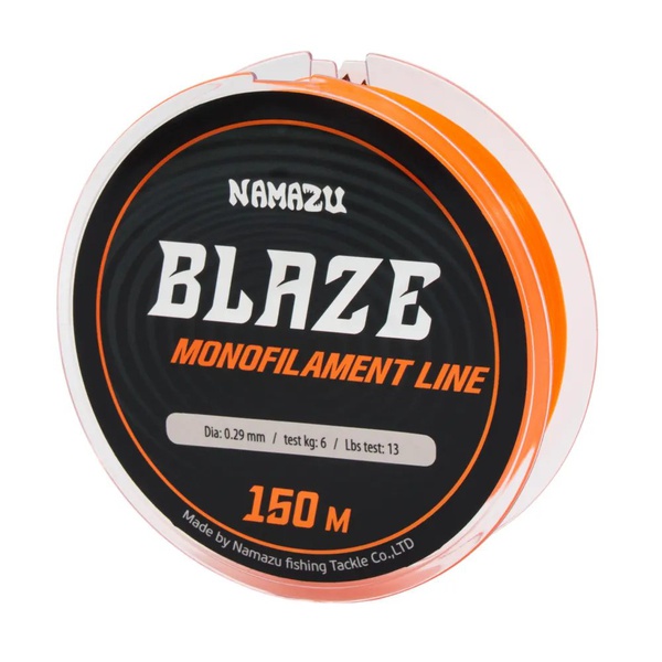 Леска Namazu Blaze (оранжевая, L-150 м) d-0,29 мм / 6 кг