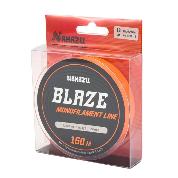 Леска Namazu Blaze (оранжевая, L-150 м) d-0,29 мм / 6 кг