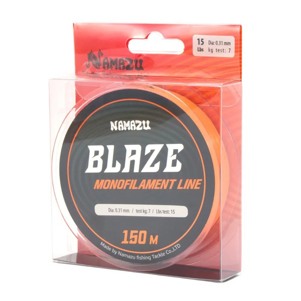 Леска Namazu Blaze (оранжевая, L-150 м) d-0,31 мм / 7 кг